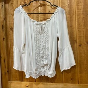 Y2K Amisu Woman’s Cottagecore Festival Shirt Whimsigoth Fairy Coquette Size L